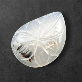 Agat montana kaboszon carved 29x22 mm nr 33