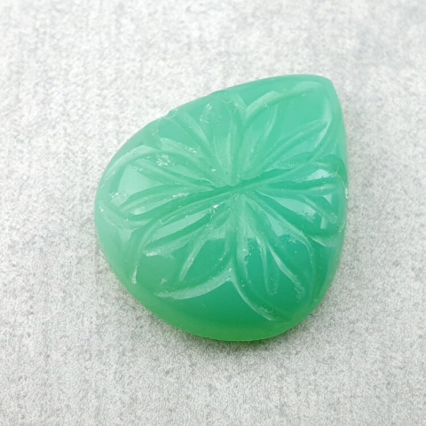 Chalcedon chryzo kaboszon carved 21x18 mm nr 60 Chalcedon chryzo kaboszon carved 21x18 mm nr 60