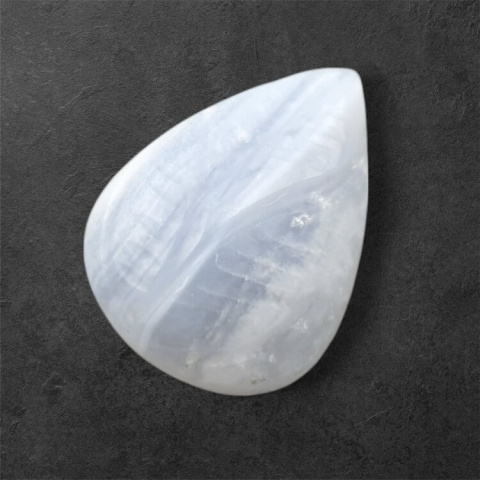 Agat blue lace kaboszon carved 20x15 mm nr 78 Agat blue lace kaboszon carved 20x15 mm nr 78