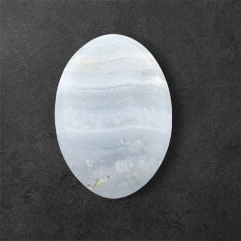 Agat blue lace kaboszon carved 22x15 mm nr 44 Agat blue lace kaboszon carved 22x15 mm nr 44