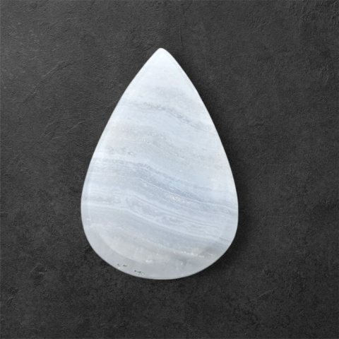 Agat blue lace kaboszon carved 26x16 mm nr 62 Agat blue lace kaboszon carved 26x16 mm nr 62