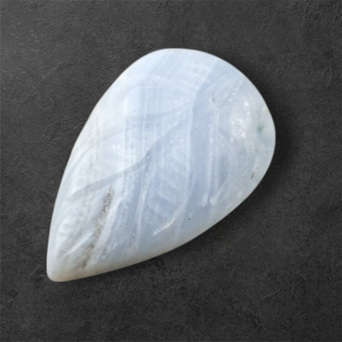 Agat blue lace kaboszon carved 27x17 mm nr 50 Agat blue lace kaboszon carved 27x17 mm nr 50