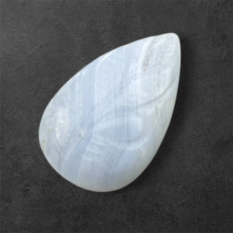 Agat blue lace kaboszon carved 27x17 mm nr 50 Agat blue lace kaboszon carved 27x17 mm nr 50