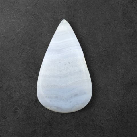 Agat blue lace kaboszon carved 28x16 mm nr 39 Agat blue lace kaboszon carved 28x16 mm nr 39