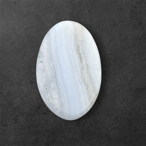Agat blue lace kaboszon carved 29x18 mm nr 15 Agat blue lace kaboszon carved 29x18 mm nr 15