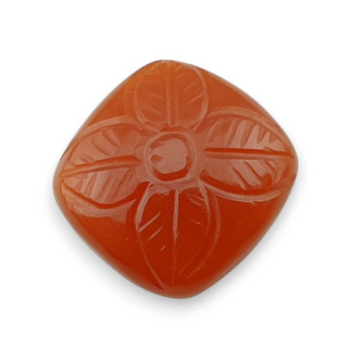 Karneol kaboszon carved 20x19 mm nr 13