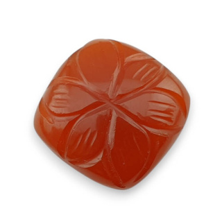 Karneol kaboszon carved 20x20 mm nr 64