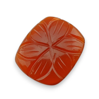 Karneol kaboszon carved 21x17 mm nr 71