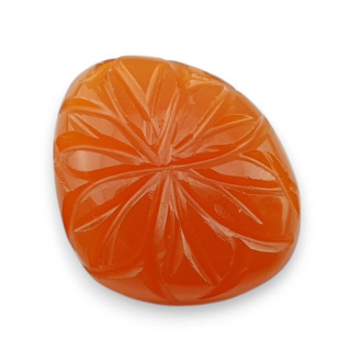 Karneol kaboszon carved 21x18 mm nr 31