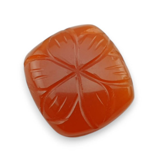 Karneol kaboszon carved 21x19 mm nr 65
