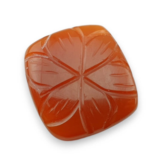 Karneol kaboszon carved 21x20 mm nr 32