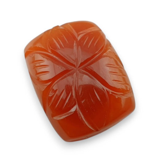 Karneol kaboszon carved 22x17 mm nr 57