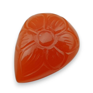 Karneol kaboszon carved 22x17 mm nr 69