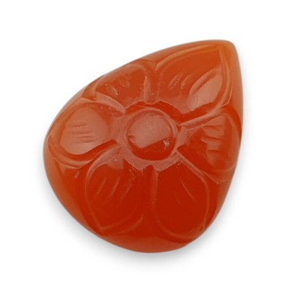 Karneol kaboszon carved 22x17 mm nr 69