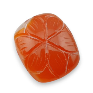 Karneol kaboszon carved 22x18 mm nr 49