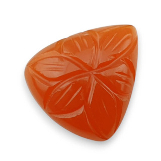 Karneol kaboszon carved 22x20 mm nr 26