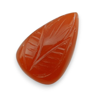 Karneol kaboszon carved 24x15 mm nr 61