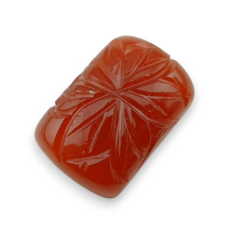 Karneol kaboszon carved 24x16 mm nr 59