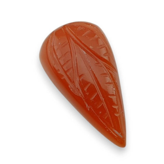 Karneol kaboszon carved 26x13 mm nr 15