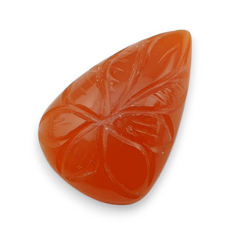 Karneol kaboszon carved 26x17 mm nr 30