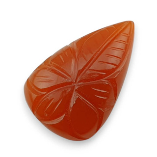 Karneol kaboszon carved 26x17 mm nr 46