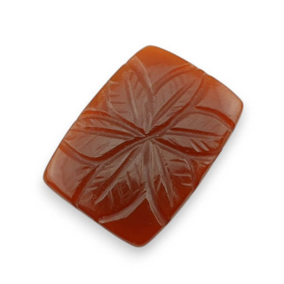 Karneol kaboszon carved 26x19 mm nr 37