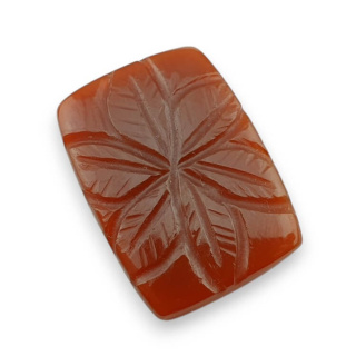Karneol kaboszon carved 26x19 mm nr 37