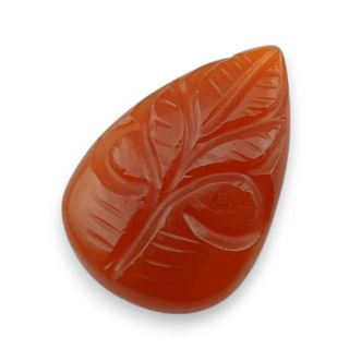 Karneol kaboszon carved 27x18 mm nr 41