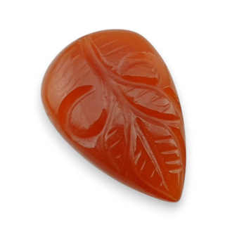 Karneol kaboszon carved 27x18 mm nr 41