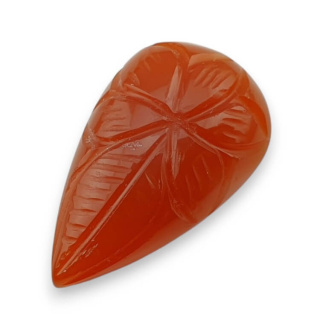 Karneol kaboszon carved 28x17 mm nr 24
