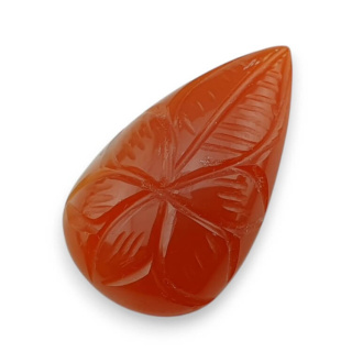 Karneol kaboszon carved 28x17 mm nr 24