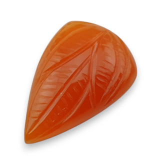 Karneol kaboszon carved 28x19 mm nr 14
