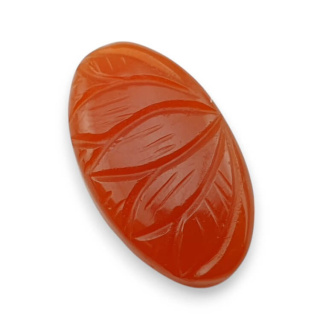 Karneol kaboszon carved 29x17 mm nr 70