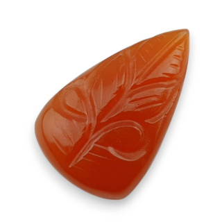 Karneol kaboszon carved 29x18 mm nr 22