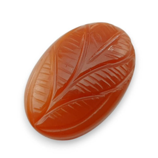 Karneol kaboszon carved 29x19 mm nr 6