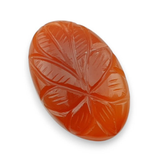 Karneol kaboszon carved 30x20 mm nr 25