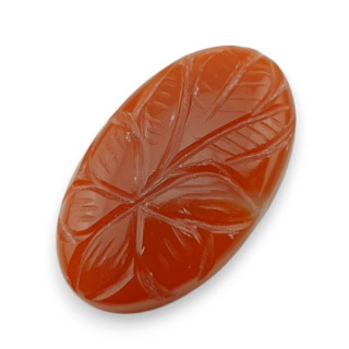 Karneol kaboszon carved 31x19 mm nr 10