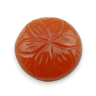 Karneol kaboszon carved fi 19 mm nr 1