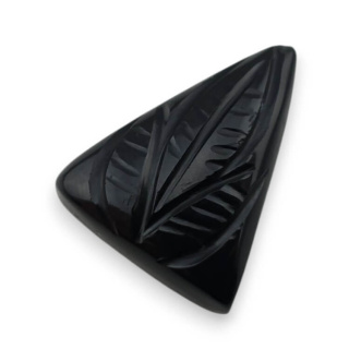 Onyks kaboszon carving 22x17 mm nr 116