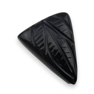 Onyks kaboszon carving 22x17 mm nr 116