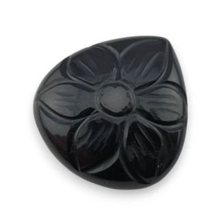 Onyks kaboszon carved 24x23 mm nr 76