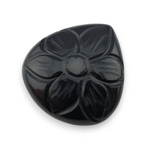 Onyks kaboszon carved 24x23 mm nr 76 Onyks kaboszon carved 24x23 mm nr 76