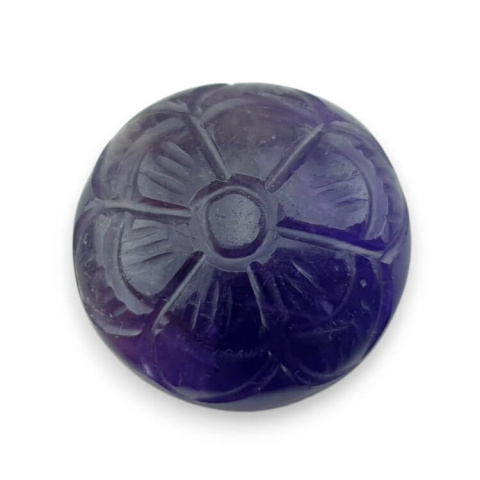 Ametyst kaboszon carved fi 27 mm nr 13 Ametyst kaboszon carved fi 27 mm nr 13