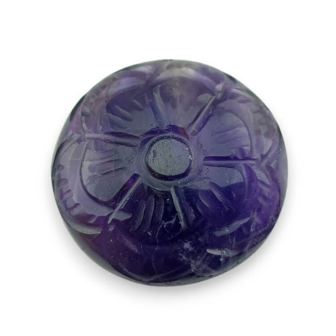 Ametyst kaboszon carved fi 27 mm nr 18 Ametyst kaboszon carved fi 27 mm nr 18