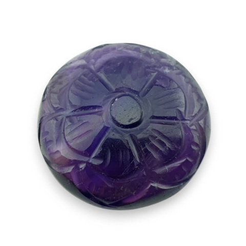 Ametyst kaboszon carved fi 27 mm nr 18 Ametyst kaboszon carved fi 27 mm nr 18