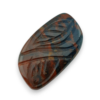 Heliotrop kaboszon carved 29x17 mm nr 25