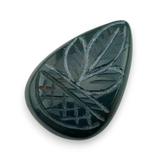 Heliotrop kaboszon carved 33x22 mm nr 4