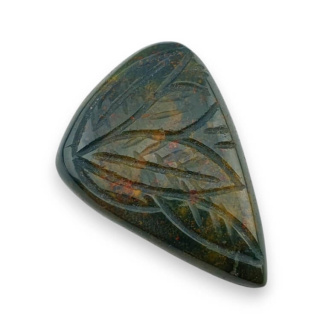 Heliotrop kaboszon carved 34x23 mm nr 27