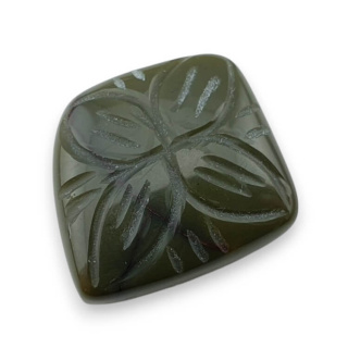 Heliotrop kaboszon carved 35x19 mm nr 30