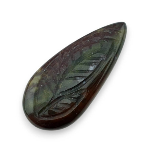 Heliotrop kaboszon carved 36x16 mm nr 13 Heliotrop kaboszon carved 36x16 mm nr 13